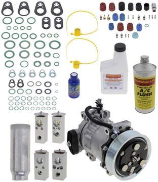 AC Compressor, Durango 2001 A/C Compressor Kit, 5.9L, With Rear Air | Replacement REPD191153