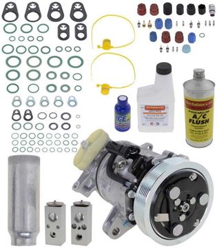 AC Compressor, Durango 02-03 A/C Compressor Kit, 4.7L, W/O Rear Air | Replacement REPD191154