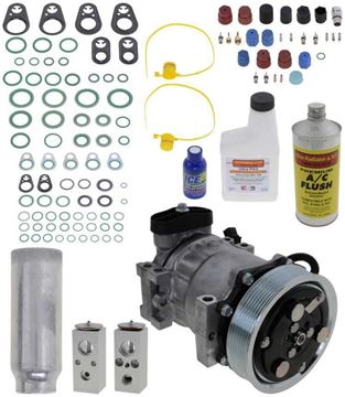 AC Compressor, Durango 02-03 A/C Compressor Kit, 5.9L, W/O Rear Air | Replacement REPD191156