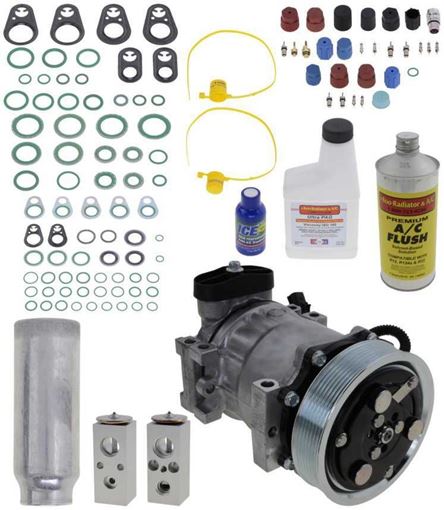 AC Compressor, Durango 02-03 A/C Compressor Kit, 5.9L, W/O Rear Air | Replacement REPD191156