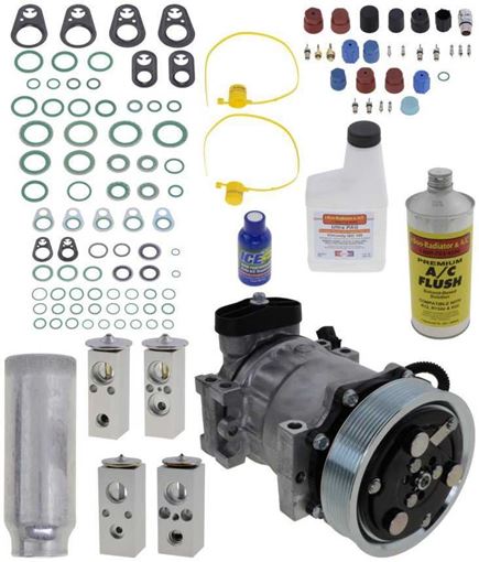 AC Compressor, Durango 02-03 A/C Compressor Kit, 5.9L, With Rear Air | Replacement REPD191157