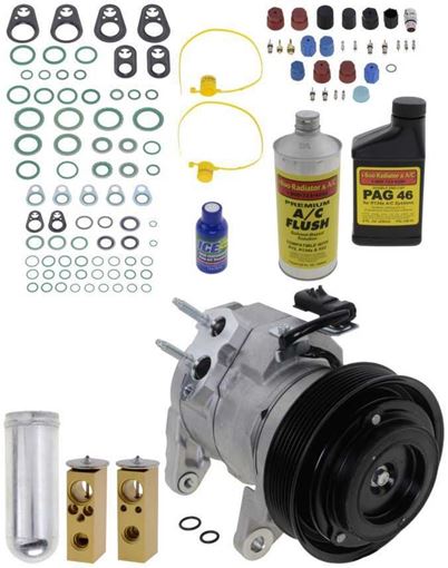 AC Compressor, Durango 04-06 A/C Compressor Kit, 5.7L, W/O Rear Air | Replacement REPD191159