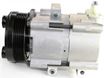 AC Compressor, Crown Victoria 93-02 / Mustang 96-06 A/C Compressor, New, Polished, 6-Groove Belt, 0.88 In. Belt Wid | Replacement REPF191106