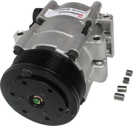 AC Compressor, Expedition 97-97 A/C Compressor, New, 8-Groove Belt, 1.19 In. Belt Width, 4.5 In. Pulley Dia. | Replacement REPF191112