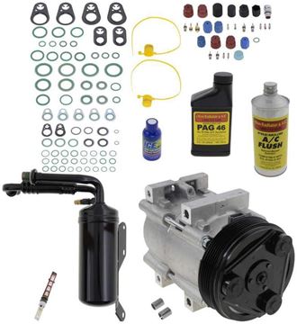 AC Compressor, Econoline 94-96 A/C Compressor Kit, Gas | Replacement REPF191128