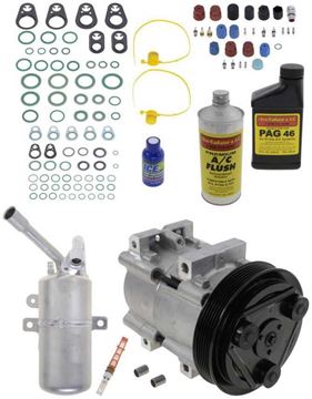 AC Compressor, Focus 00-02 A/C Compressor Kit, Single Cam Engine | Replacement REPF191158