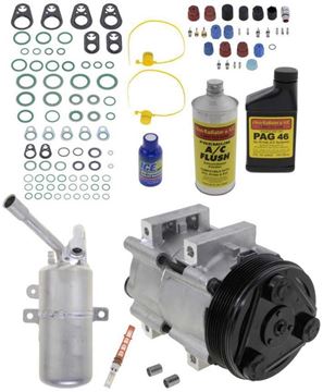 AC Compressor, Focus 2003 A/C Compressor Kit, Twin-Cam, Until 1/7/03 | Replacement REPF191161