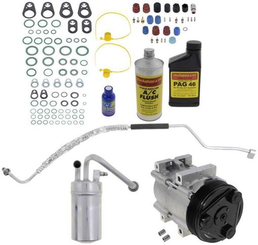 AC Compressor, Mustang 02-04 A/C Compressor Kit, 3.8/3.9L | Replacement REPF191164