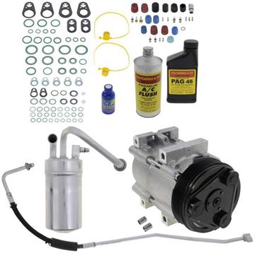 AC Compressor, Mustang 99-01 A/C Compressor Kit, V6 | Replacement REPF191165