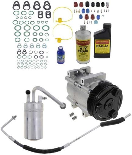 AC Compressor, Mustang 96-98 A/C Compressor Kit, V6 | Replacement REPF191167