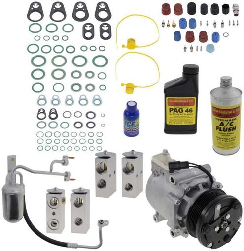 AC Compressor, Expedition 2004 A/C Compressor Kit, With Rear Air, From 12/1/03 To 8/2/04 | Replacement REPF191177