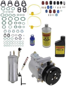 AC Compressor, Explorer 02-05 A/C Compressor Kit, 4.6L, W/O Rear Air | Replacement REPF191178