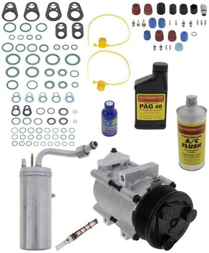 AC Compressor, Excursion 00-04 A/C Compressor Kit, W/O Rear Air | Replacement REPF191191