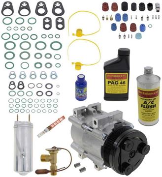 AC Compressor, Freestar 04-07 A/C Compressor Kit, With Rear Air | Replacement REPF191197