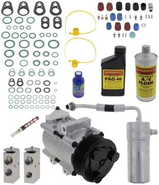 AC Compressor, Expedition 1997 A/C Compressor Kit, With Rear Air, Until 01/07 | Replacement REPF191198