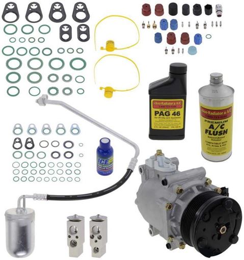 AC Compressor, Freestyle 2005 A/C Compressor Kit, W/O Rear Air, Until 3/3/05 | Replacement REPFD191102