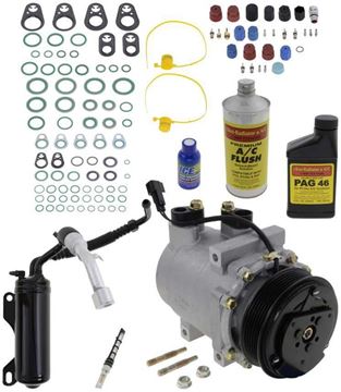 AC Compressor, Econoline 07-14 A/C Compressor Kit, Gas, W/O Rear Air | Replacement REPFD191107