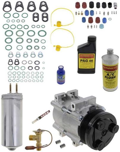 AC Compressor, Windstar 99-03 A/C Compressor Kit, 3.8L, With Rear Air | Replacement REPFD191108