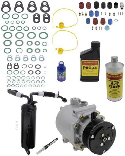 AC Compressor, Econoline 2007 A/C Compressor Kit, Diesel, W/O Rear Air | Replacement REPFD191129