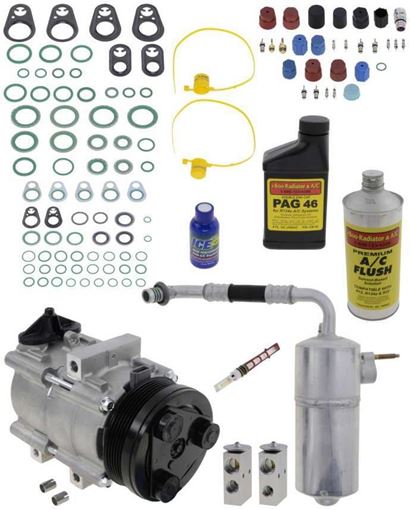 AC Compressor, Expedition 2002 A/C Compressor Kit, With Rear Air, Until 3/17/02 | Replacement REPFD191132