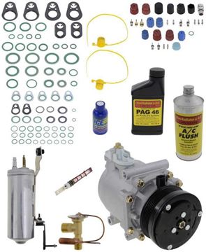 AC Compressor, Explorer 03-05 A/C Compressor Kit, 4.6L, With Rear Air, From 11/27/02 | Replacement REPFD191135