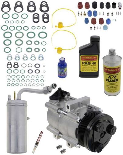 AC Compressor, F-250 06-06 A/C Copmressor Kit, 5.4L, 4.5 Dia. Pulley | Replacement REPFD191143