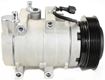 AC Compressor, Santa Fe 01-08 A/C Compressor, New, 6-Groove Belt, 5 In. Pulley Diameter, 2.7 In. Gauge Line A | Replacement REPH191105