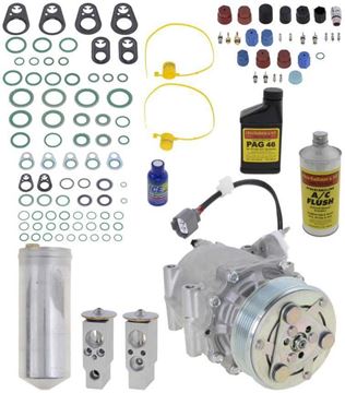 AC Compressor, Civic 02-05 A/C Compressor Kit, With 3-Pin Connector | Replacement REPH191122