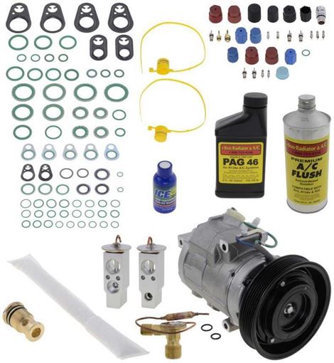 AC Compressor, Odyssey 99-04 A/C Compressor Kit, With Rear Air | Replacement REPH191136