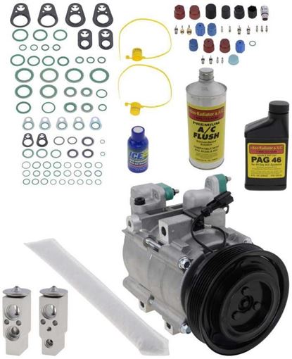 AC Compressor, Santa Fe 01-06 A/C Compressor Kit, 2.7L | Replacement REPH191160