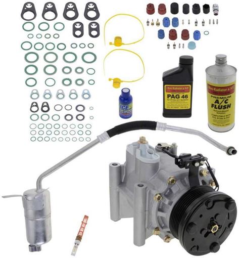 AC Compressor, Jaguar X-Type 02-05 A/C Compressor Kit, Until Chassis E58862 | Replacement REPJ191122