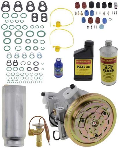 AC Compressor, Frontier 01-02 A/C Compressor Kit, 3.3L, Non-Turbo, From 02/01 | Replacement REPN191120