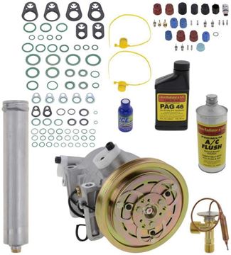 AC Compressor, Frontier 03-04 A/C Compressor Kit, 3.3L, Non-Turbo, From 02/01 | Replacement REPN191122