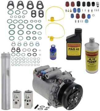 AC Compressor, Montana 01-05 A/C Compressor Kit, 3.4L, W/O Rear Air | Replacement REPP191108