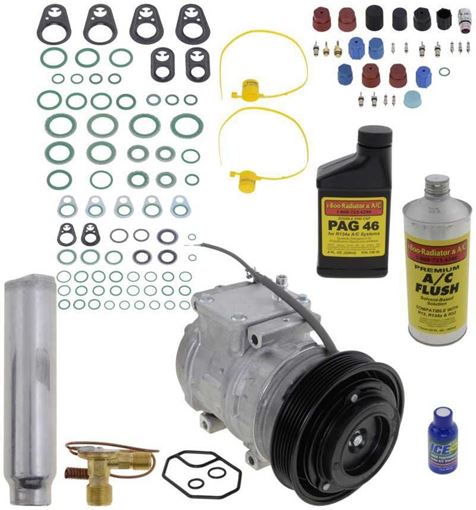 AC Compressor, Sienna 98-03 A/C Compressor Kit, W/O Rear Air | Replacement REPT191124