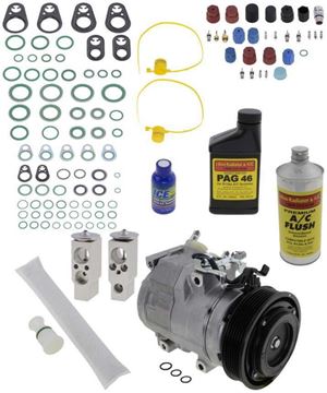 AC Compressor, Sienna 2007 A/C Compressor Kit, 3.5L, Until 12/06, W/O Rear Air | Replacement REPT191145