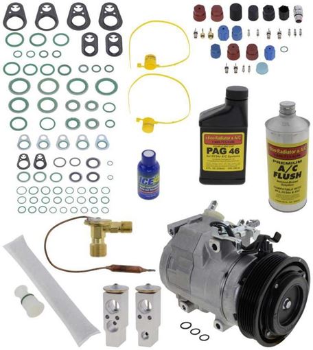 AC Compressor, Sienna 04-05 A/C Compressor Kit, With Rear Air | Replacement REPT191149