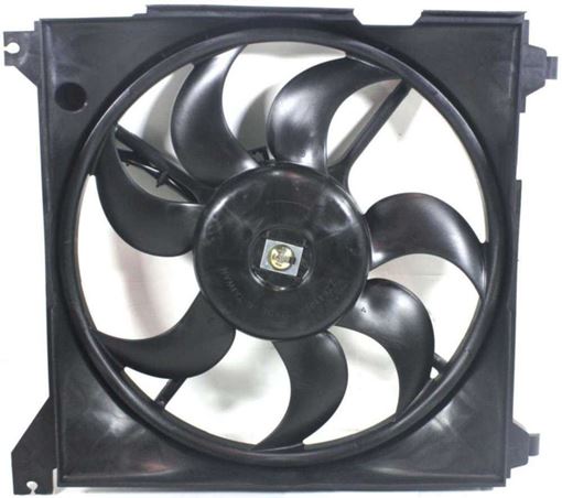 Kia, Hyundai Passenger Side Cooling Fan Assembly-Single fan, Radiator Fan | Replacement H160917