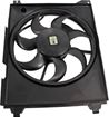 Kia, Hyundai Driver Side Cooling Fan Assembly-Single fan, A/C Condenser Fan | Replacement H190916