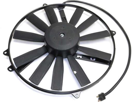 Mercedes Benz, Dodge Front Cooling Fan Assembly-Single fan, A/C Condenser Fan | Replacement M160603