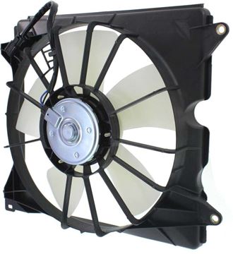 Honda Driver Side Cooling Fan Assembly-Single fan, Radiator Fan | Replacement REPH160973