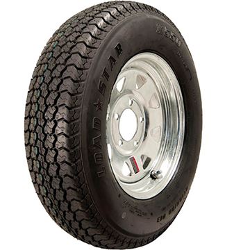 Trailer Tire and Wheel, 205/65-10 (C), American T