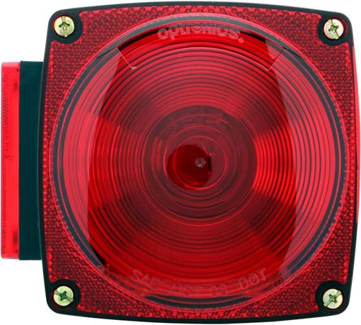 Universal Trailer Taillight, Red, Left Side,  Optronics ST-9RS